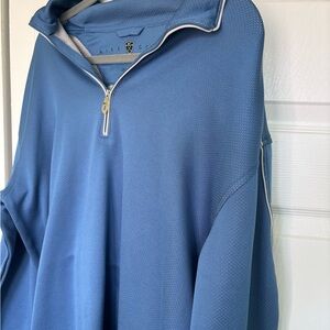 Nike Men's Blue Golf Three Quarter Zip Sweater